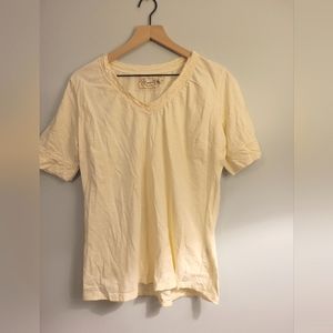 XL 100% Cotton cream top, EUC